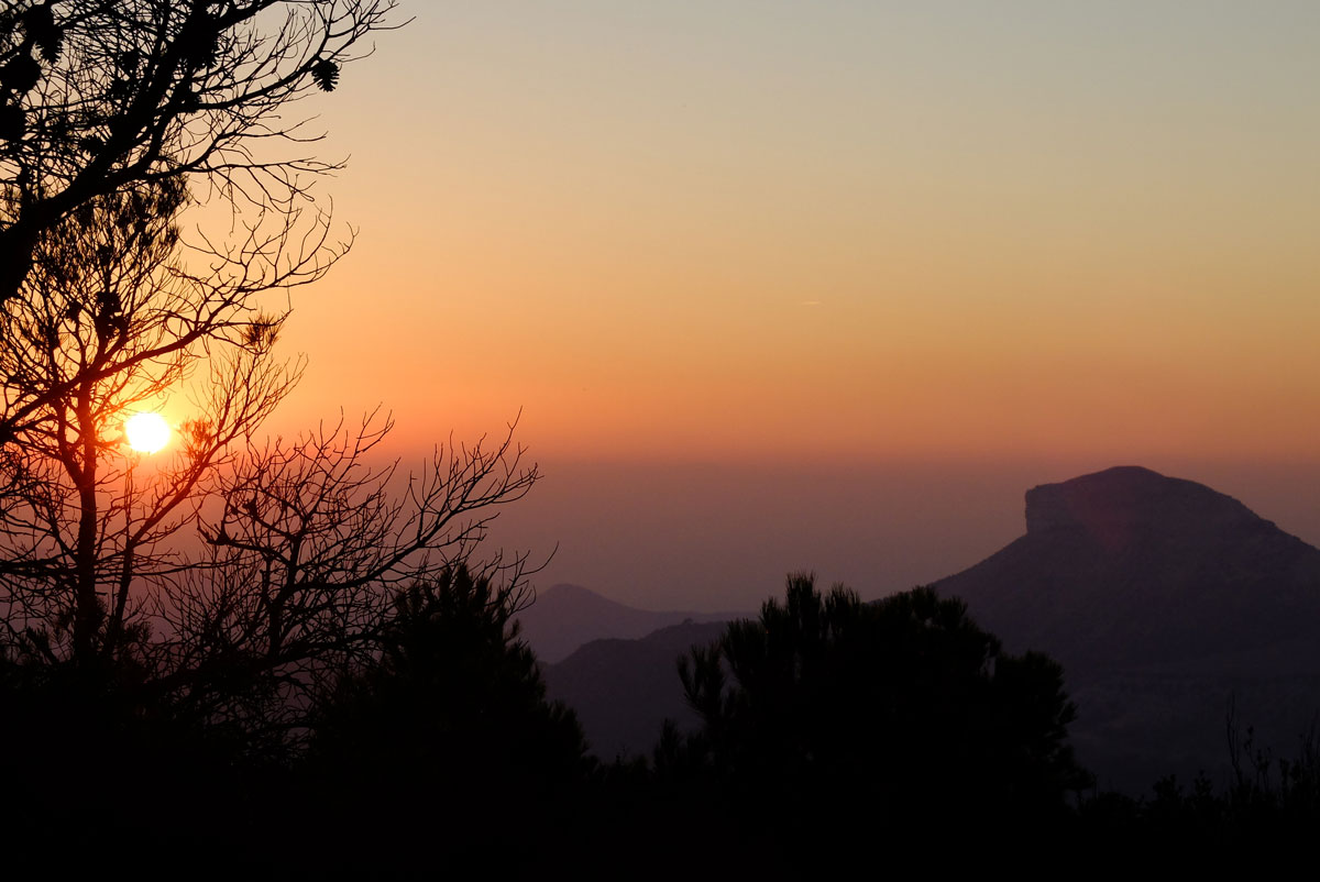 End of day in La Bardena
