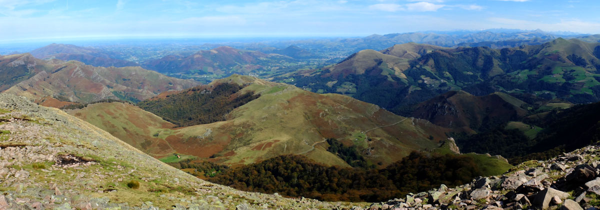 Panorámica sobre el Baztan