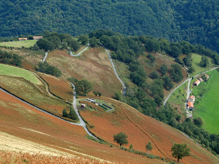 Steep curves of Col d'Urrizpilota